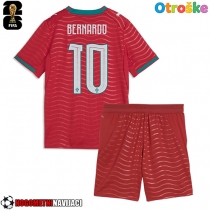Otroške Nogometnih dresov Portugalska Bernardo Silva #10 Domači SP 2026 Kratki rokavi (+ hlače)